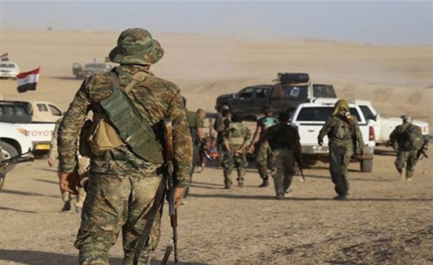 الحشد الشعبي ينفذ عملية امنية بالقرب من الحدود السورية