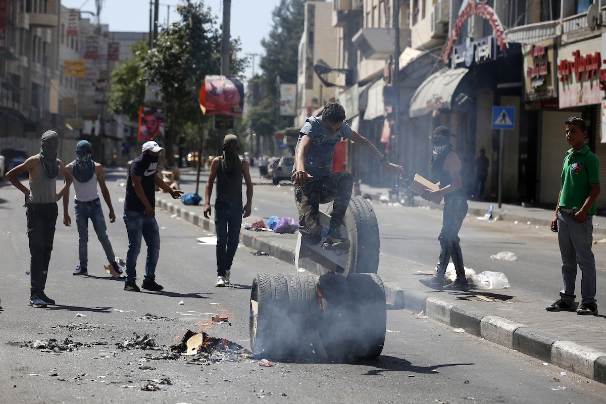 مواجهات بين الفلسطينيين وقوات الاحتلال في مدينة الخليل
