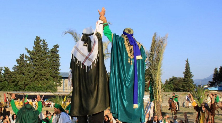 شاهد بالصور.. إعادة أحياء واقعة الغدير في مدينة نوشهر
