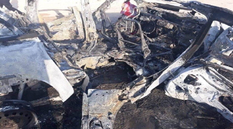 بالصور.. استشهاد قائد بالحشد الشعبي باستهدافه بطائرة مسيرة