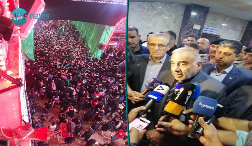 بالصورة... عادل عبد المهدي يقبل يد أحد ضحايا حادث طويريج بكربلاء