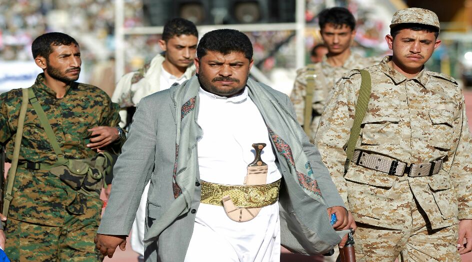 الحوثي يوجه رسالة إلى المتظاهرين العراقيين(صورة)