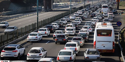ترافيك پرحجم در مسير بازگشت زوار