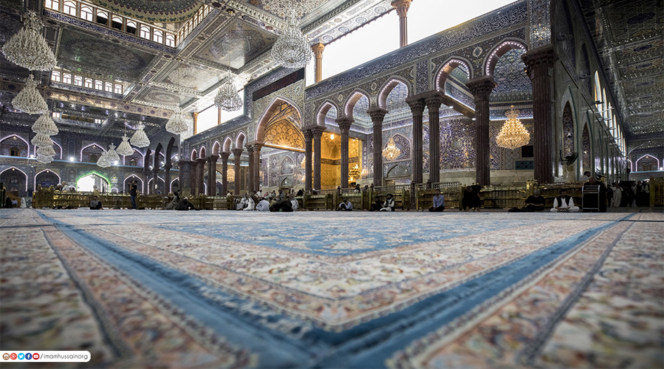 بالصور: شاهد مرقدي الامام الحسين واخيه العباس (ع) بعد رفع معالم الحزن