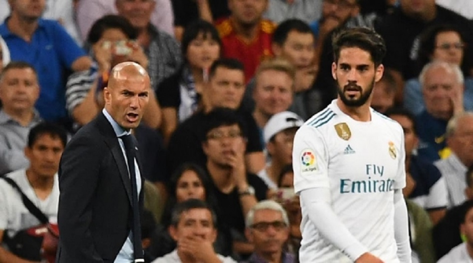 زيدان يتجاهل إيسكو تماماً في خططه القادمة مع ريال مدريد