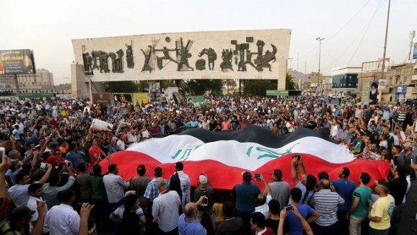 انفجار عبوة صوتية مجهولة المصدر في ساحة التحرير ببغداد