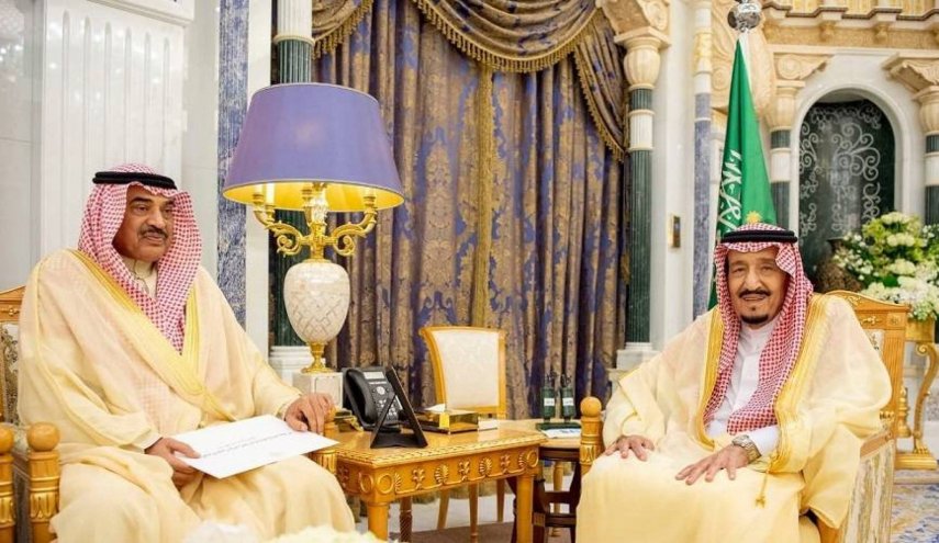 رسالة من أمير الكويت الى الملك السعودي