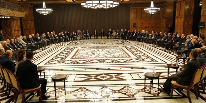 ديدار نخبگان فرهنگي كشورهاي عربي با بشار اسد