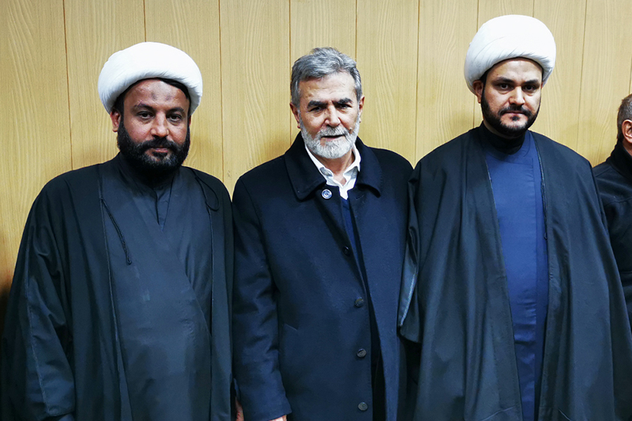 حضور سران گروه هاي مقاومت در مراسم وداع با فرمانده +عكس