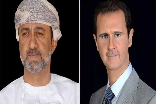 اولين پيام سلطان جديد عمان به بشار اسد