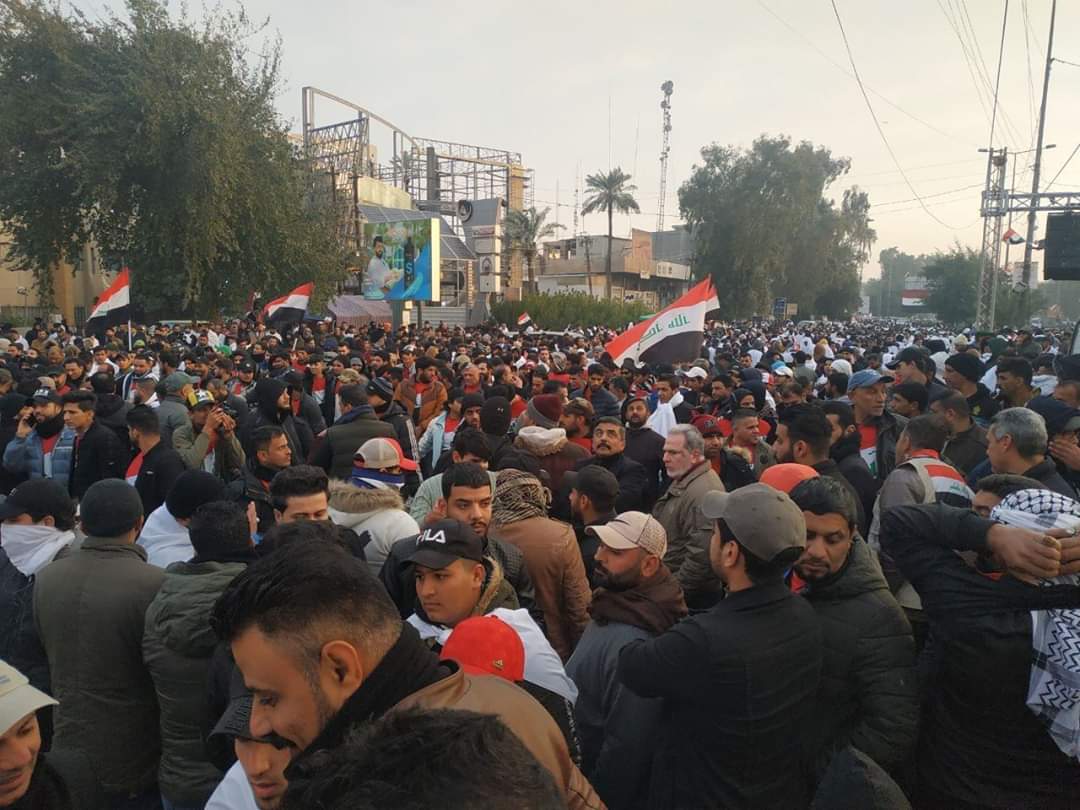 متظاهرون عراقيون: الاتفاقية الامنية الاميركية لم تكن الا خدعة
