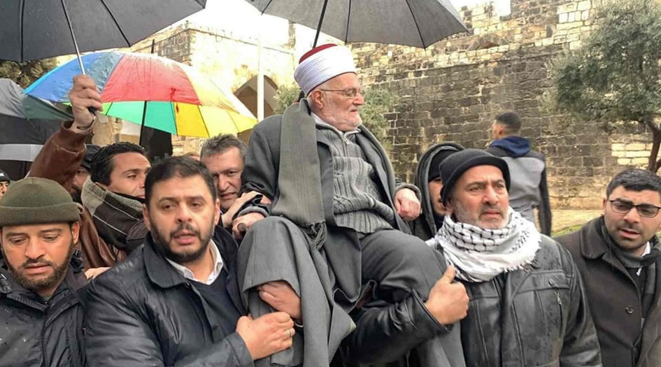 الاحتلال يبعد رئيس الهيئة الاسلامية العليا بالقدس اربعة اشهر عن المسجد الاقصى