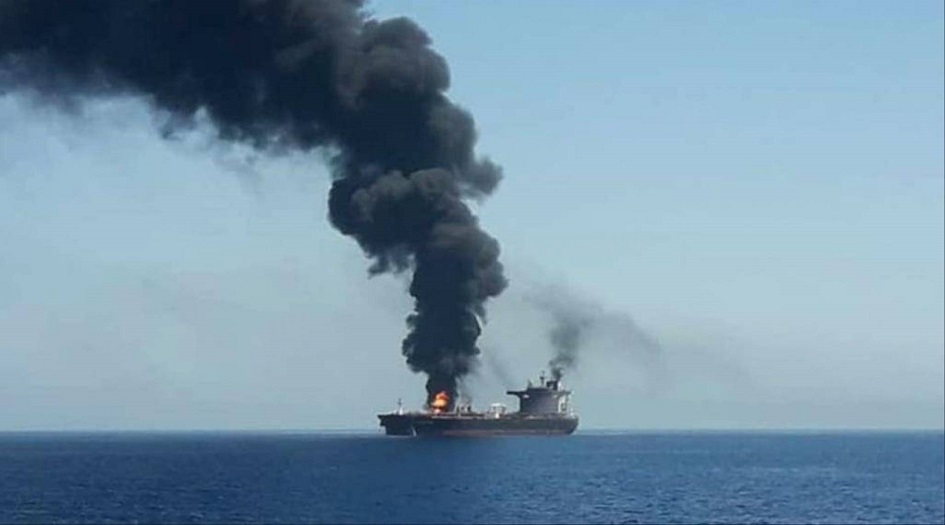 الجيش الاميركي: نراقب حادث احتراق ناقلة قبالة ساحل الإمارات
