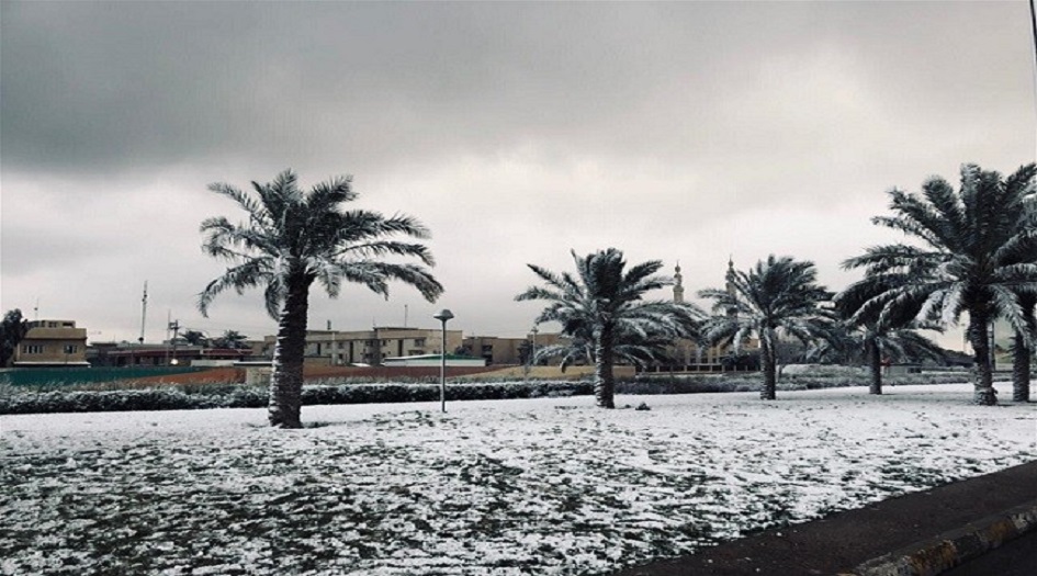 متنبئ جوي: يوضح اسباب نزول الثلج في العاصمة العراقية