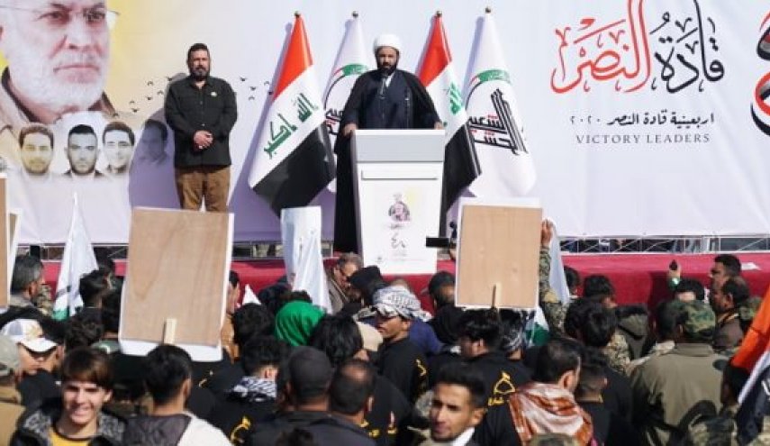 النجف تشهد مراسم أربعينية سليماني والمهندس