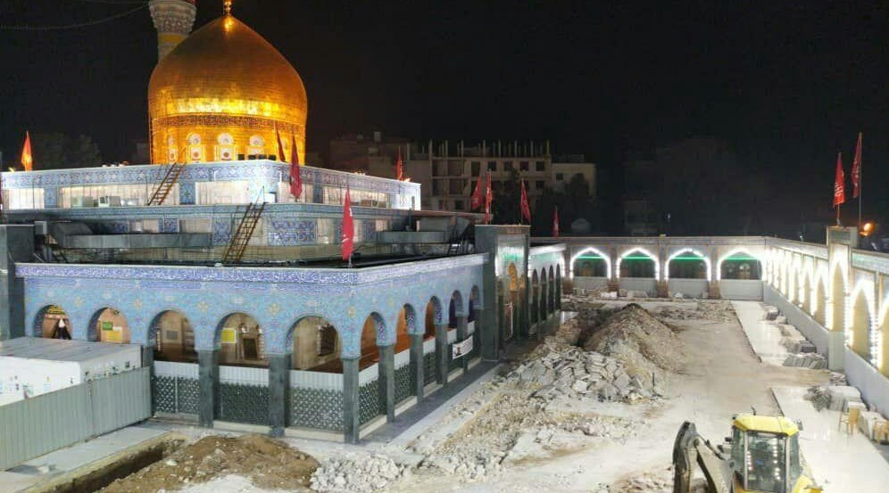 عمليات بازسازي حرم مطهر حضرت زينب(س)+تصاوير