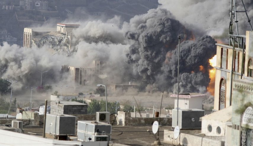 العدوان السعودي ينفذ 15 غارة جوية على خب والشعف بالجوف