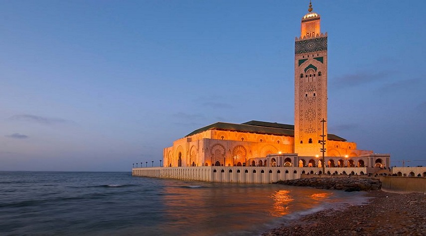 مسجد حسن الثاني ، مسجدي با بلندترين مناره جهان+عكس