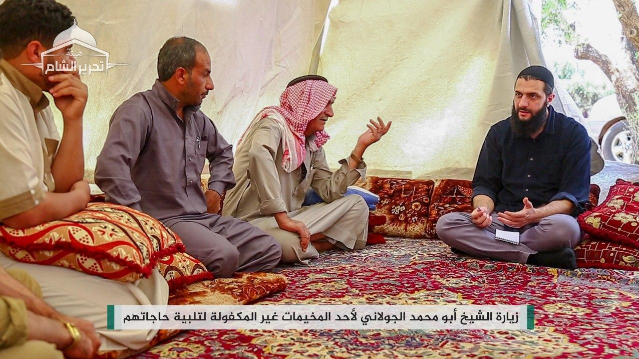 افزايش حضور سركرده النصره در انظار عمومي همزمان با اعتراضات مردمي در ادلب