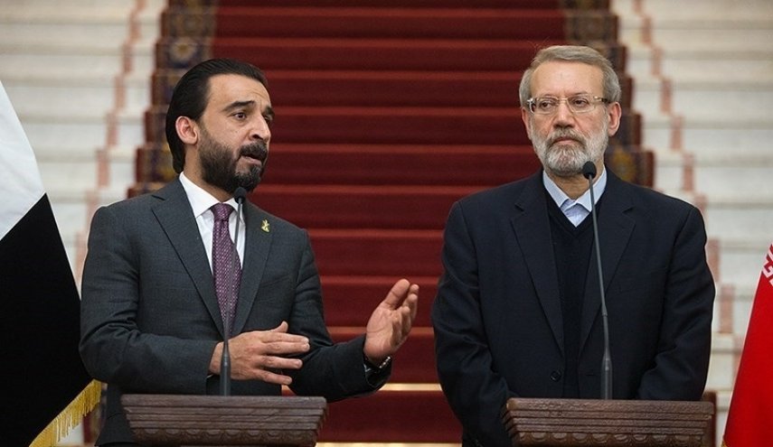 مباحثات هاتفية بين لاريجاني والحلبوسي.. ماذا دار بينهما؟