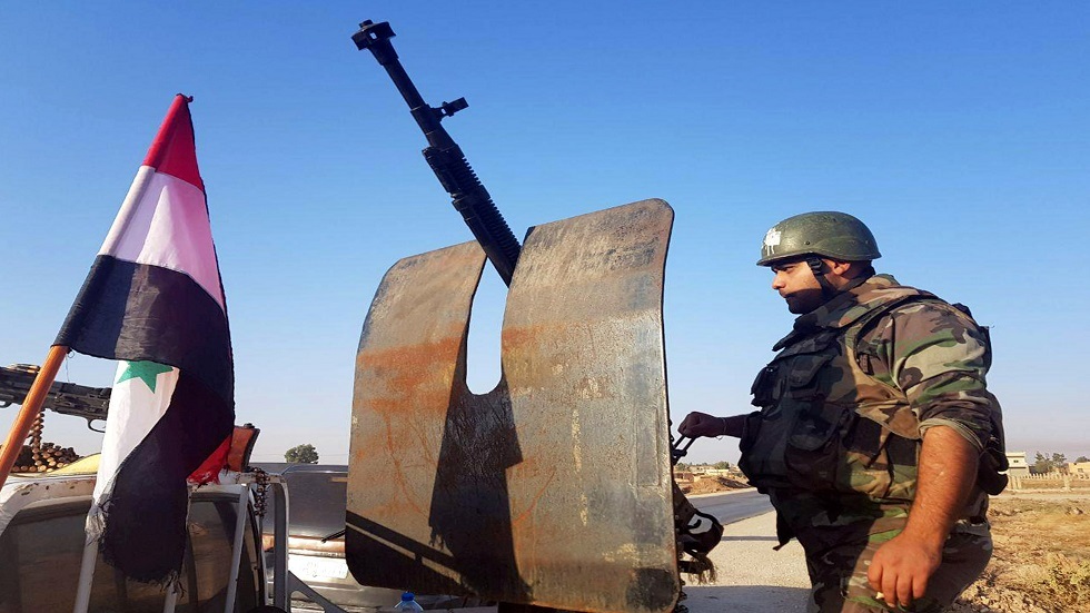 بالصور..الجيش السوري يعترض رتل مدرعات أميركية
