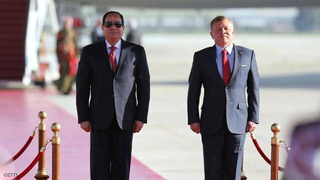 ديدارهاي جداگانه پادشاه اردن با سيسي و الكاظمي در امان