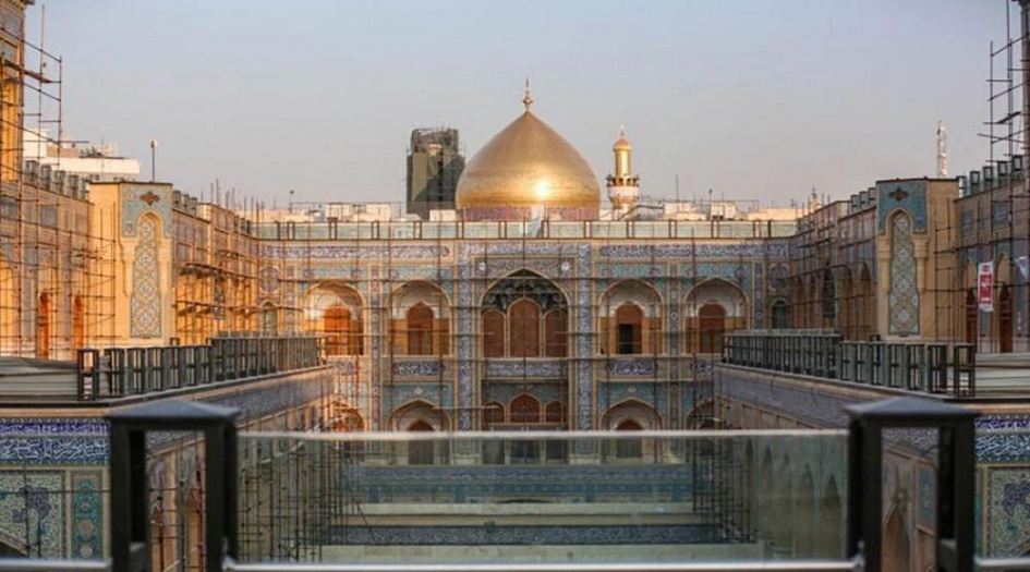 بالصور.. صحن فاطمة الزهراء المجاور لمرقد الامام علي (ع) 