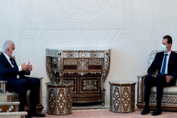 رئيس سازمان «حشد شعبي» وارد دمشق شد