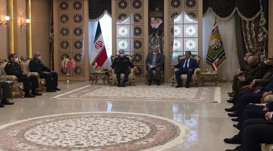 اللواء باقري يستقبل وزير الدفاع العراقي