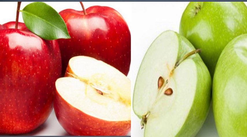  أيهما أفضل غذائيا... التفاح الأحمر أم الأخضر؟ 
