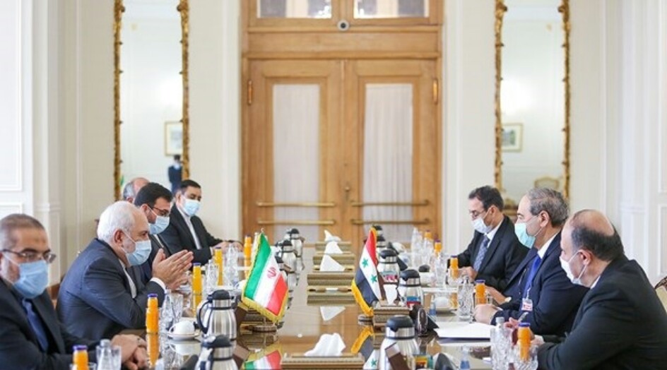 ظريف والمقداد يبحثان العلاقات الثنائية وقضايا المنطقة ومكافحة الارهاب