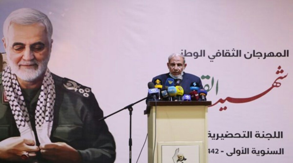 الزهار: الشهيد سليماني رجل آمن بالثوابت الإسلامية وقدم روحه من أجل القدس