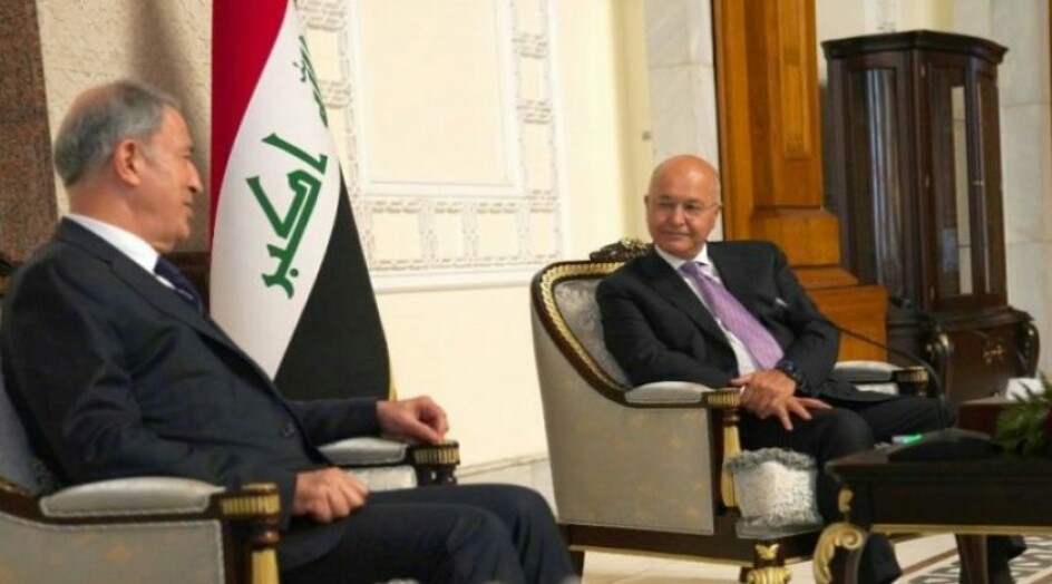الرئيس العراقي يؤكد لآكار ضرورة تخفيف توترات المنطقة