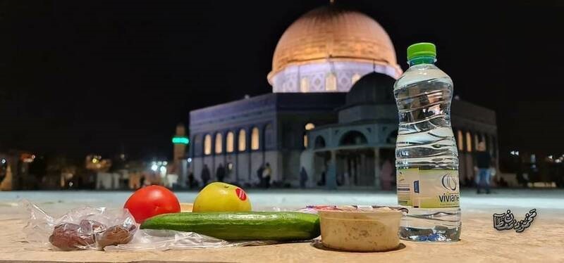 سحرهاي ماه مبارك رمضان در كنار مسجدالاقصي