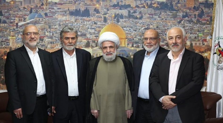 زياد النخالة يستقبل نائب الأمين العام لحزب الله لبحث آخر المستجدات الفلسطينية