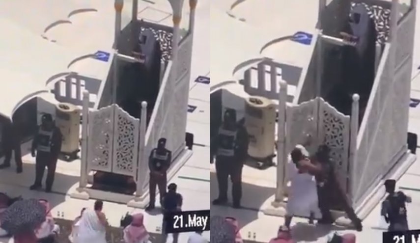 صور.. منبر المسجد الحرام يتحول إلى ثكنة عسكرية بعد محاولة اقتحامه