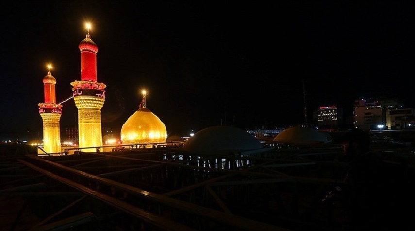 حال و هواي حرم امام حسين(ع) در آستانه اربعين +عكس