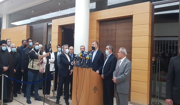 امير عبداللهيان: الجمهورية الإسلامية مستعدة لمساعدة لبنان بحال طلب منها