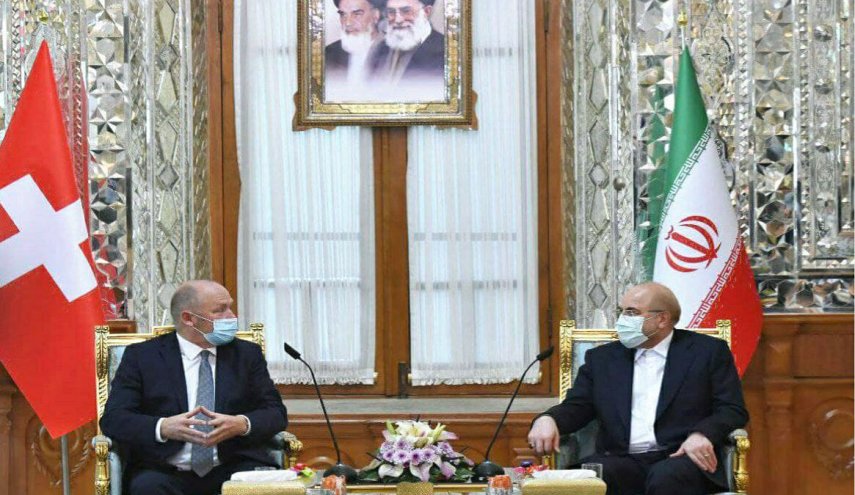 رئيسا برلماني ايران وسويسرا يؤكدان على تطوير التعاون الثنائي