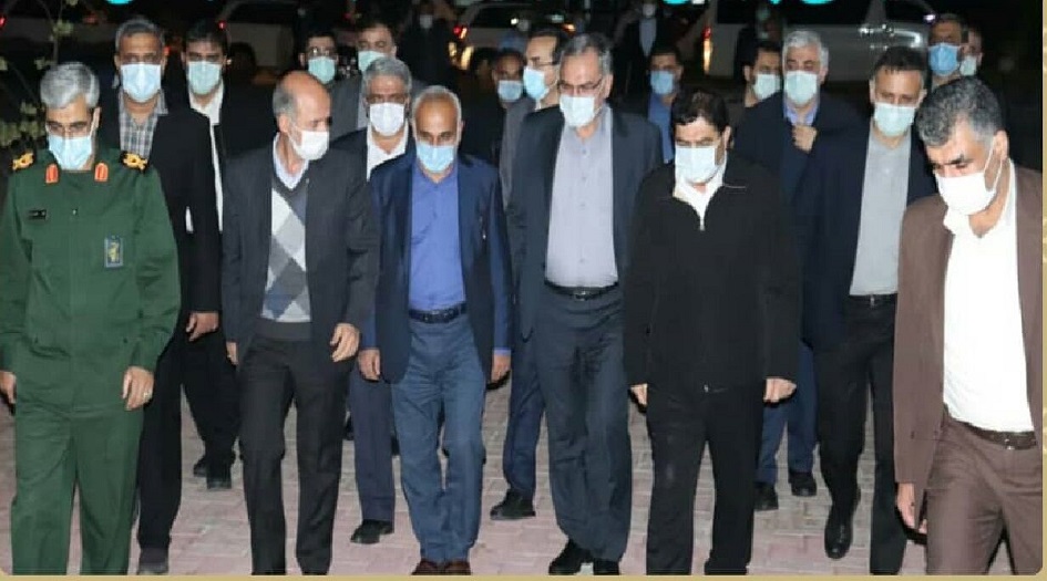 النائب الرئيس الايراني يتفقد المناطق المنكوبة بالزلزال في هرمزكان