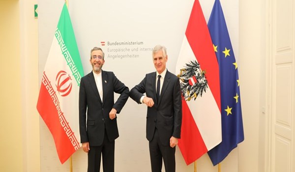 رئيس الوفد الايراني المفاوض يلتقي وزير خارجية النمسا + صورة