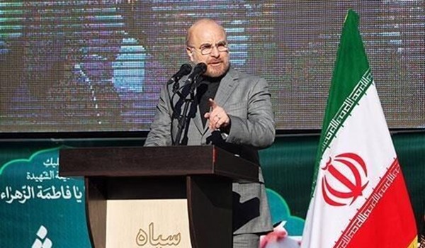 قاليباف: الحظر ظلم صارخ من قبل الاستكبار الاميركي ضد الشعب الايراني