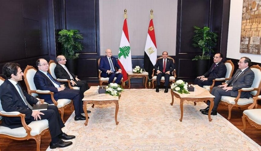 مصر تعد لبنان بتسهيل ايصال الغاز المصري الى البلاد