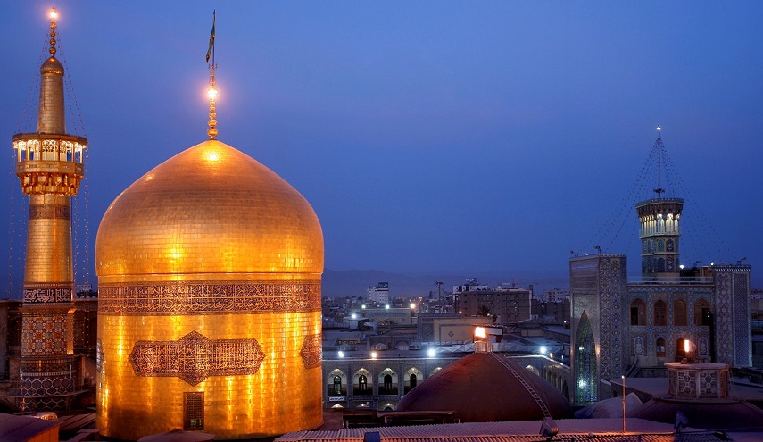 مواقيت الأذان لمدينة مشهد المقدسة وضواحيها ليوم الأثنين
