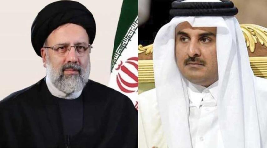  أمير قطر يهنئ الرئيس الإيراني بذكرى الثورة 