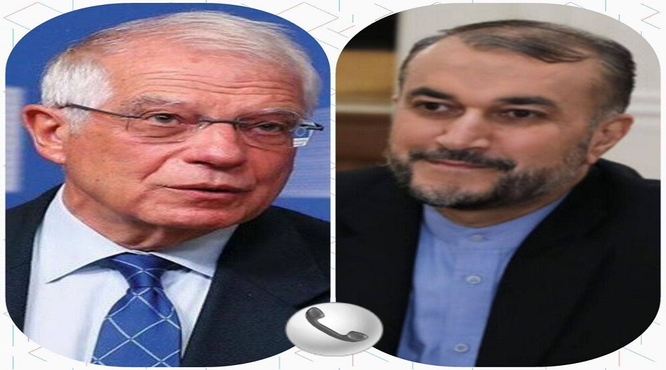  عبد اللهيان مخاطبا بوريل : لن نتراجع عن خطوطنا الحمراء التي تستند للمنطق والواقع 