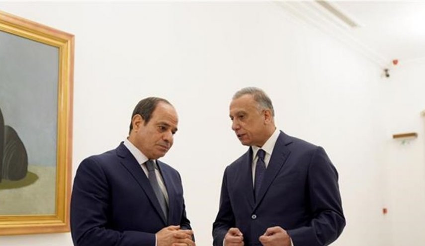 الكاظمي والسيسي يؤكدان أهمية تعزيز التعاون بين بلديهما