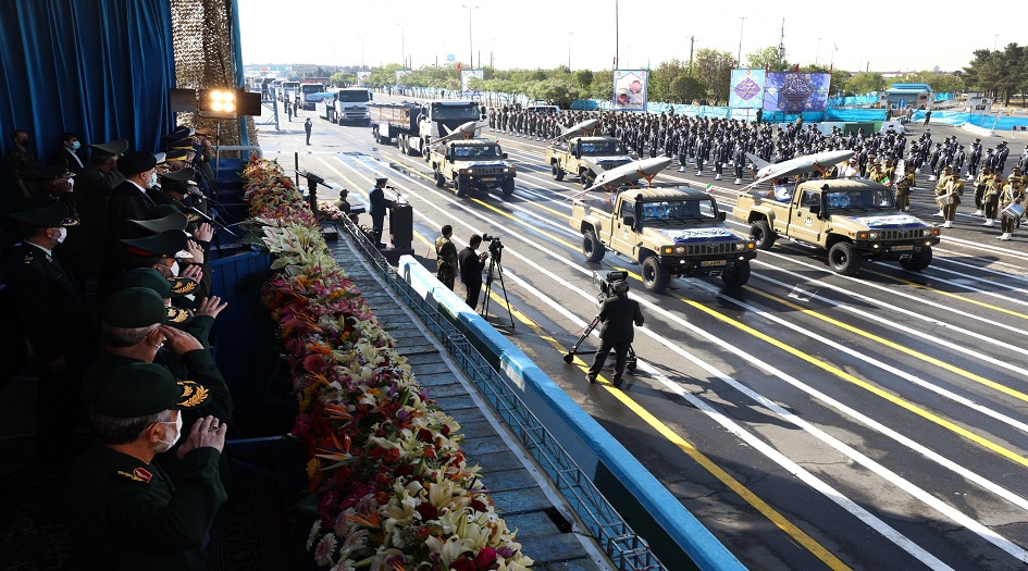 ايران.. بدء العرض العسكري بمناسبة يوم الجيش