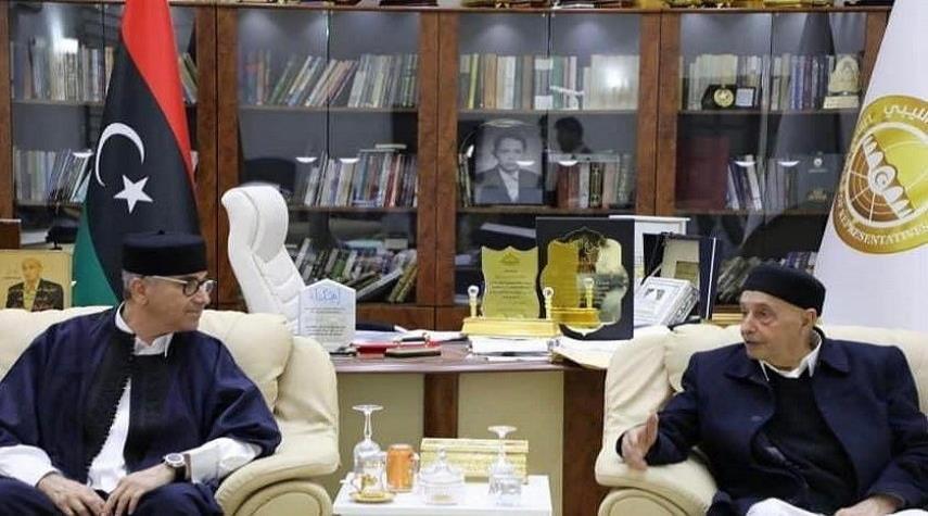  عقيلة صالح يبحث مع باشاغا مستجدات العملية السياسية في ليبيا 