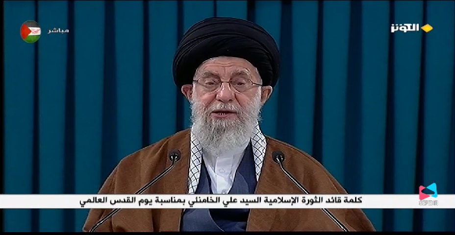 الامام الخامنئي: مادام الكيان الصهيوني موجودا فكل ايام السنة هي يوم القدس